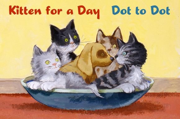 kitten for day, keats, connect dots