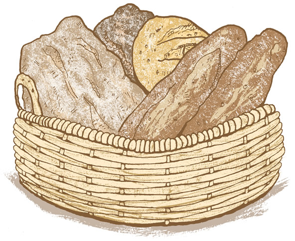 Drawing a Basket of Bread | Hoboken Pudding